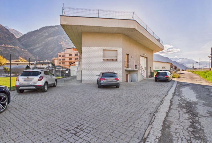 Halle dépôt avec chambres frigorifiques et deux studios